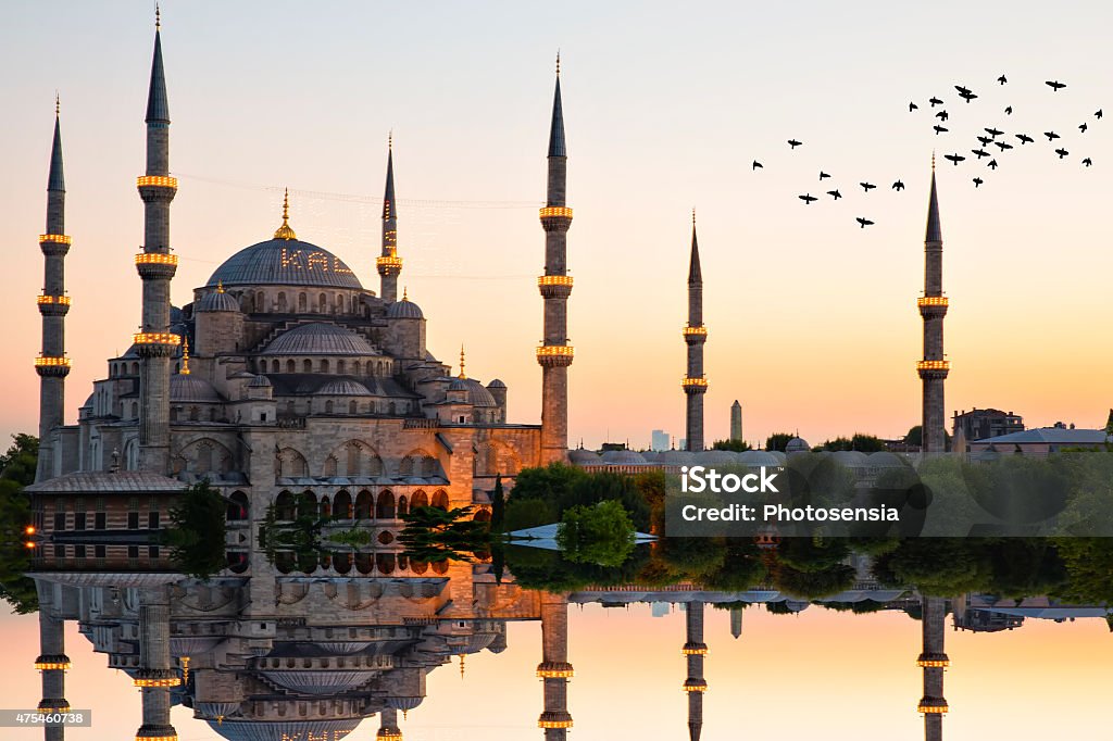 Blue mosque and hagia sophia - Royalty-free İstanbul Stok görsel