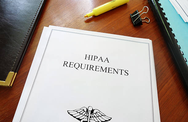 HIPAA Requirement stock photo