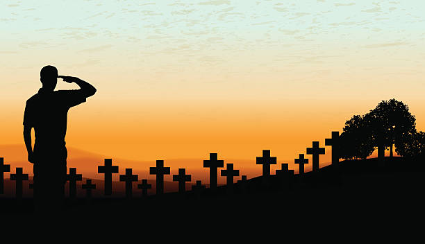 istock US Military Soldier Cemetery - Holiday Background 475463170