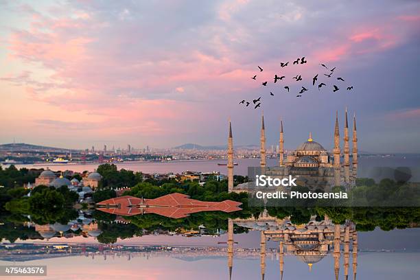 Blue Mosque And Hagia Sophia Stock Photo - Download Image Now - Mosque, 2015, 6-7 Years