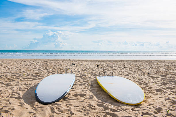 istock surfboards on sand at the beach 475467074