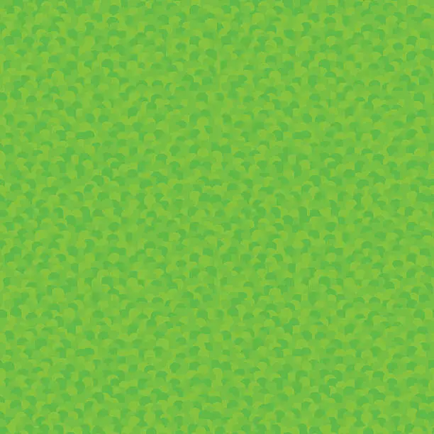 Vector illustration of Stylized Green Grass Seamless Pattern