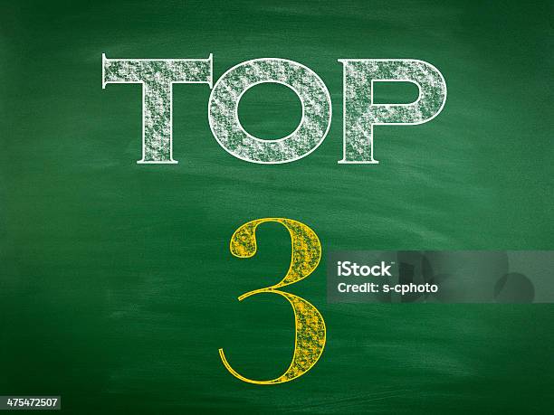 Top 3 - Fotografie stock e altre immagini di Blog - Blog, Colore nero, Competizione