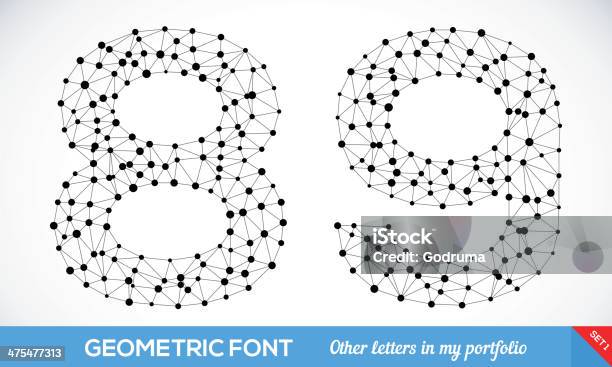 Geometrische Type Schrift Stock Vektor Art und mehr Bilder von Abstrakt - Abstrakt, Altertümlich, Bildung