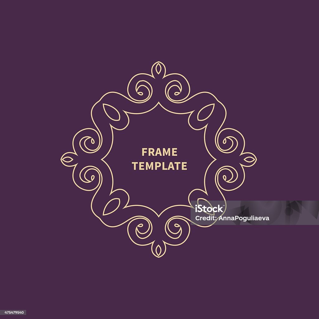 Decorative Vector Monogram For Design Template Stock Illustration ...
