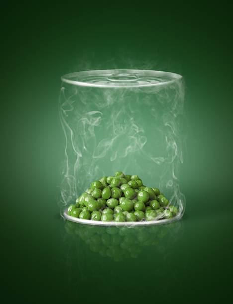 Concept bank with green peas