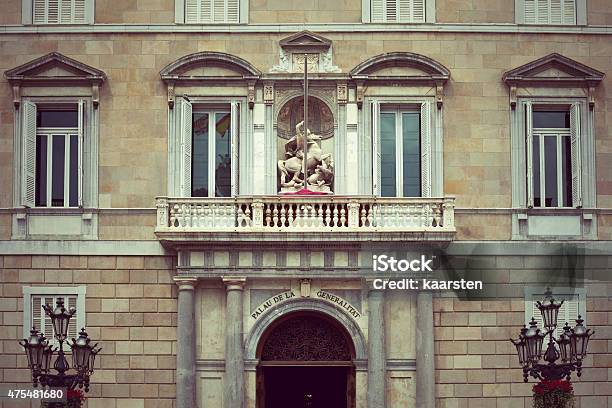 Palau De La Generalitat In Barcelona Stock Photo - Download Image Now - 2015, Barcelona - Spain, Catalonia
