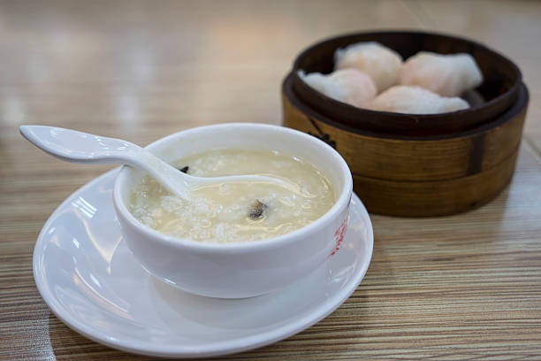 istock Porridge and Chinese dim sum 475485878