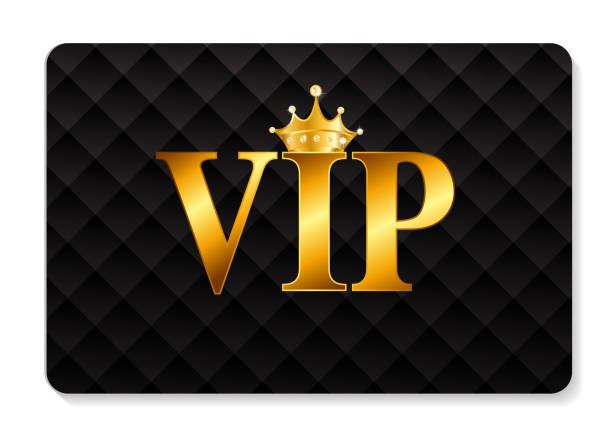 vip-karte vektor-illustration - customer symbol illustration and painting label stock-grafiken, -clipart, -cartoons und -symbole