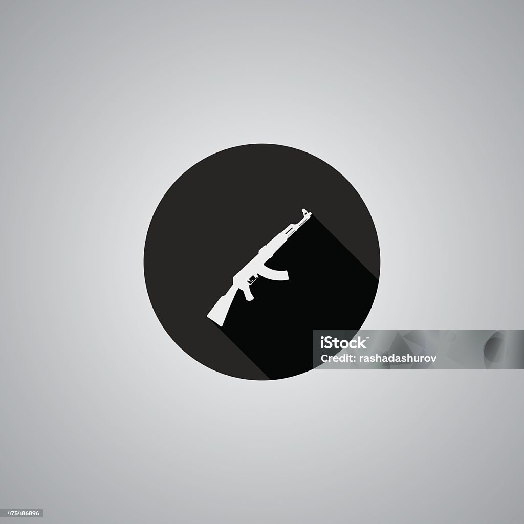 Breaking Rifle Symbol Rifle Symbol Flat Stock Illustration - Download Image Now - 2015, Black ...
