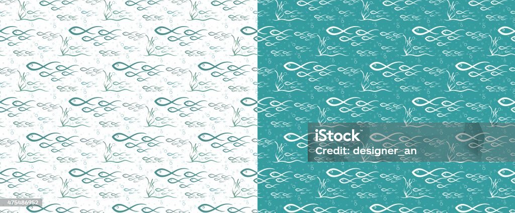 Interlocking Fish Background Background With Fish Stock Illustration - Download Image Now - 2015 ...