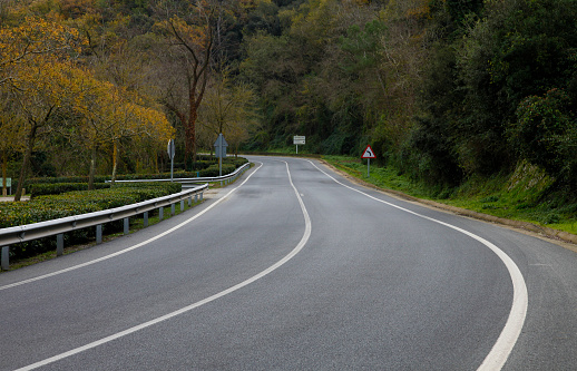Road from Barcelona to Sant Qugat del Valles, some rally drivers use it for training.