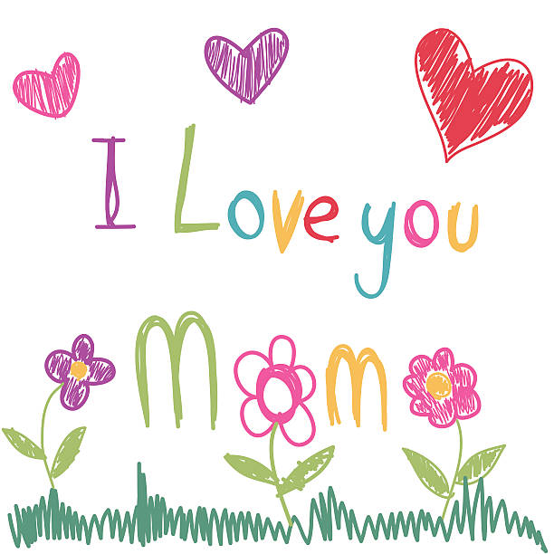 Mother's Day Mother's Day i love you mom stock illustrations