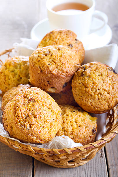 istock Pumpkin, pineapple and raisin muffins 475489887
