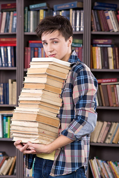 istock Concept for teenagers in library 475492932