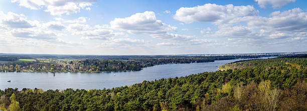 istock Panorama of lake near Berlin 475494100