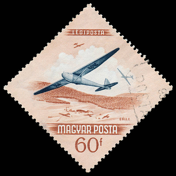istock Stamp printed by Hungary, shows Aviation day 475499671