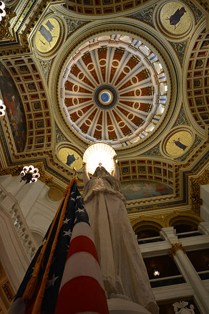 istock Pennsylvania State Capitol Rotunda and Dome 475501610