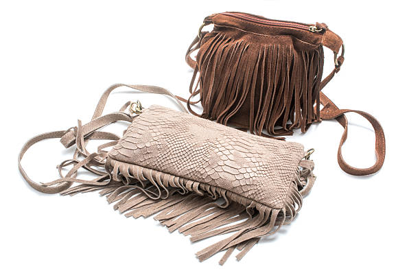 Teenager is holding paper rope bag