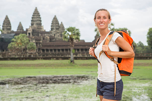 istock Woman traveling Cambodia-Angkor Wat 475507646