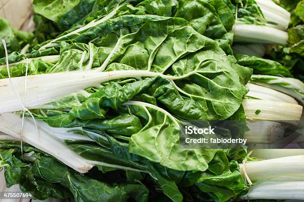 Swiss Chard Bunch Raw And Fresh Stock Photo - Download Image Now - 2015, Beet Green, Bunch