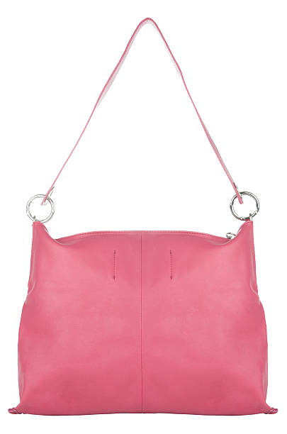 istock pink leather woman bag on white 475511432