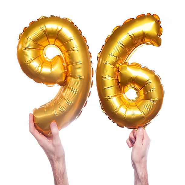 istock Gold number 96 balloons 475511868