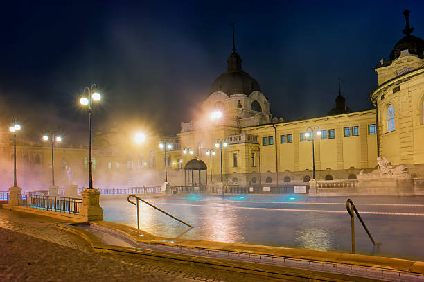 Szechenyi Spa in Budapest One of the many SPA in Budapest, Hungary gellert stock pictures, royalty-free photos & images
