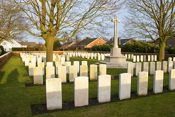 istock Cemetery great world war one flanders belgium 475514413