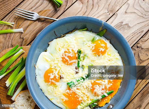 Scrambled Eggs Stock Photo - Download Image Now - Baguette, Bread, Breakfast