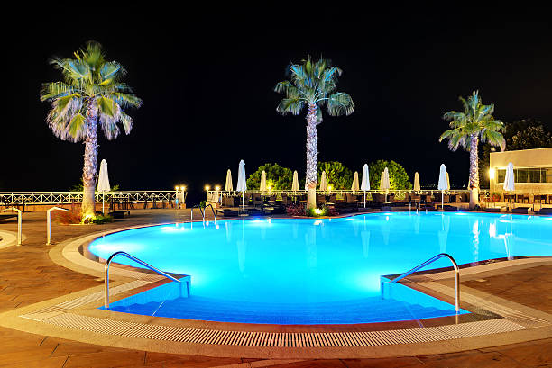 Night View of Bodrum Golturkbuku Bay, Turkey, 2014