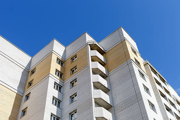 istock view of facade modern multi storey house 475518624