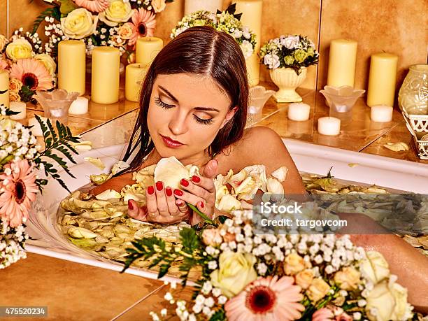 Woman At Luxury Spa Stock Photo - Download Image Now - 2015, Adult, Alternative Therapy