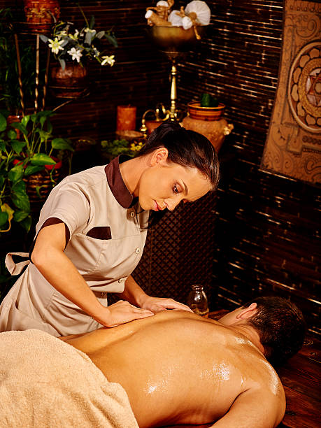 istock Man having Ayurvedic spa treatment 475522672