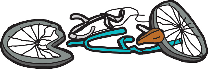 Isolated Damaged Bicycle Stock Illustration - Download Image Now - Bicycle, Broken, Cut Out - iStock Isolated Damaged Bicycle Stock Illustration - Download Image Now - Bicycle, Broken, Cut Out - iStock