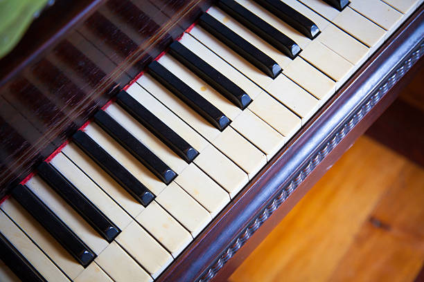 istock Keyboard of Vintage Piano 475523216