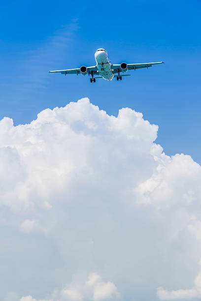 istock Airplane in the blue sky 475526494