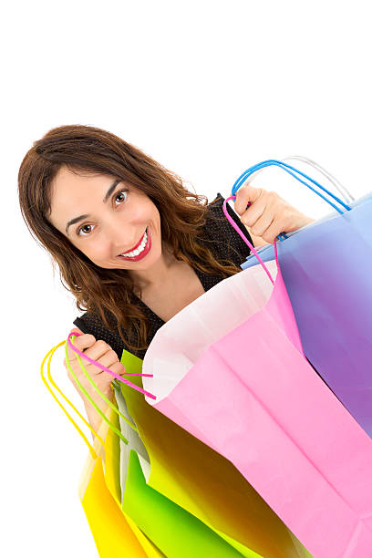 istock Excited shopping woman 475529118