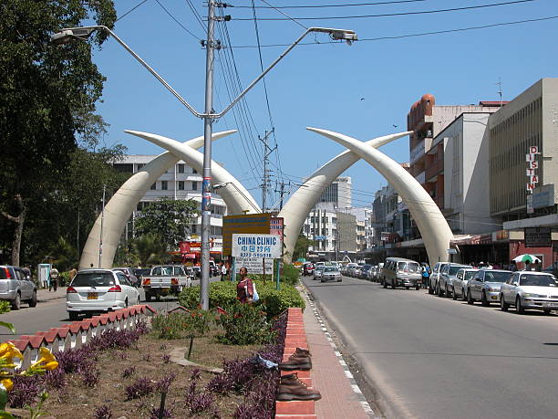Mombasa Tusks stock photo