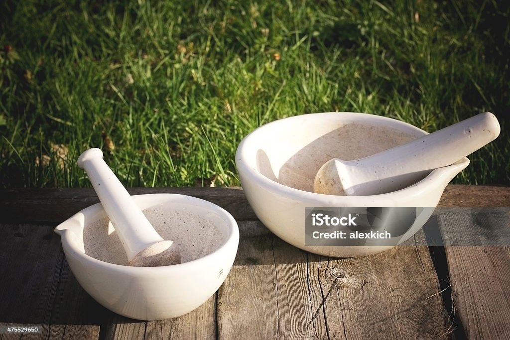 mixing grinding spices in a mortar 2015 Stock Photo