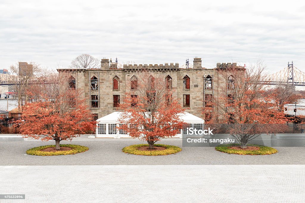 Anziano ospedale vaiolo sul Roosevelt Island a New York - Foto stock royalty-free di 2015