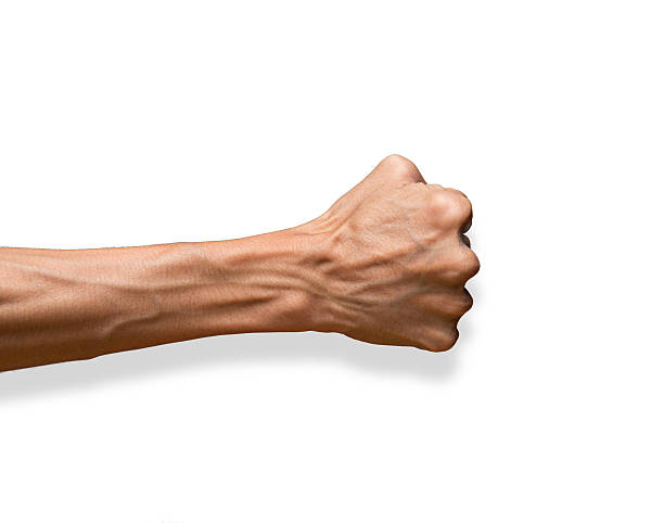 istock Hand with clenched a fist, isolated 475537028
