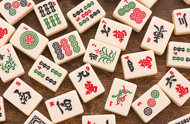 jeu de mah-jong - mahjong photos et images de collection