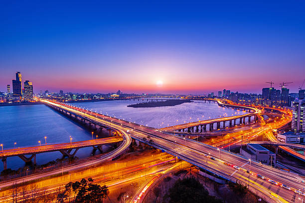istock Mapo bridge and Seoul cityscape 475540428
