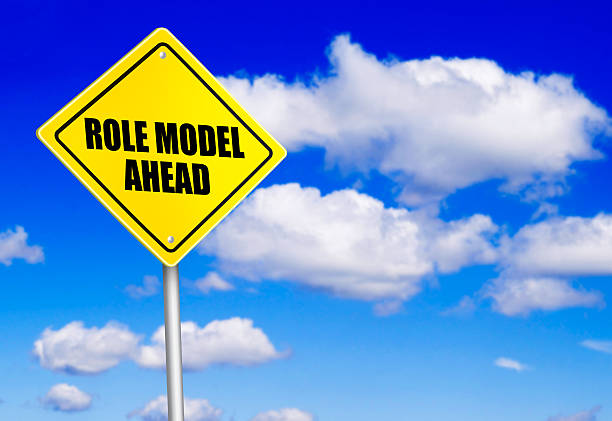 istock Role model ahead road sign 475543554