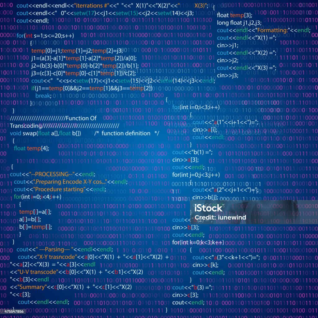 Code Stock Illustration - Download Image Now - 2015, Abstract, Alphabet ...
