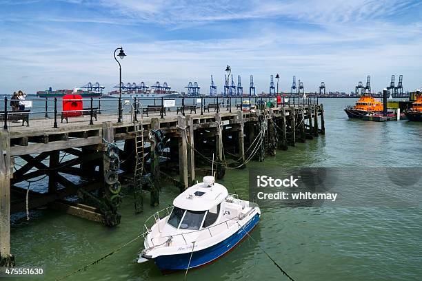 Halfpenny Pier At Harwich Stock Photo - Download Image Now - 2015, Boardwalk, British Culture