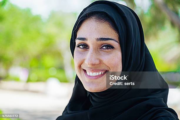 Beautifule Arab Business Woman In Smiling Portrait Outdoor Stock Photo - Download Image Now