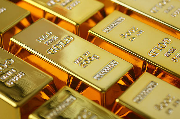 barras de ouro - solid gold imagens e fotografias de stock