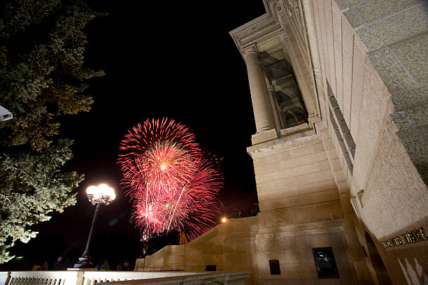 istock Fireworks near Saskatchewan Parliament building 475553181